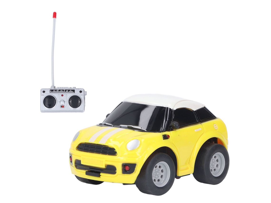 Ats-coche Control Remoto Niños 1:43 Portátil Bonito Simulado Divertido Fashion Regalo Cumpleaños Amarillo