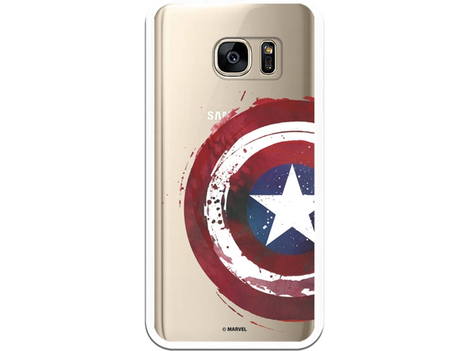 Carcasa Samsung Galaxy S7 MARVEL Capitán América Transparente
