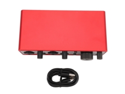 Interfaz de audio USB para grabación y transmisión
