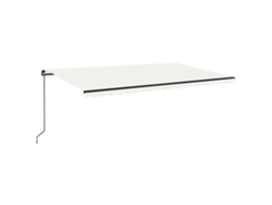 Maison Exclusive - Toldo Retráctil Manual Crema 500x350 Cm