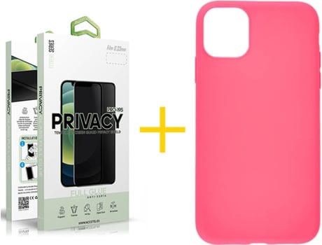Carcasa + Protector de Pantalla para iPhone 11 Pro Max SKYHE Rosa