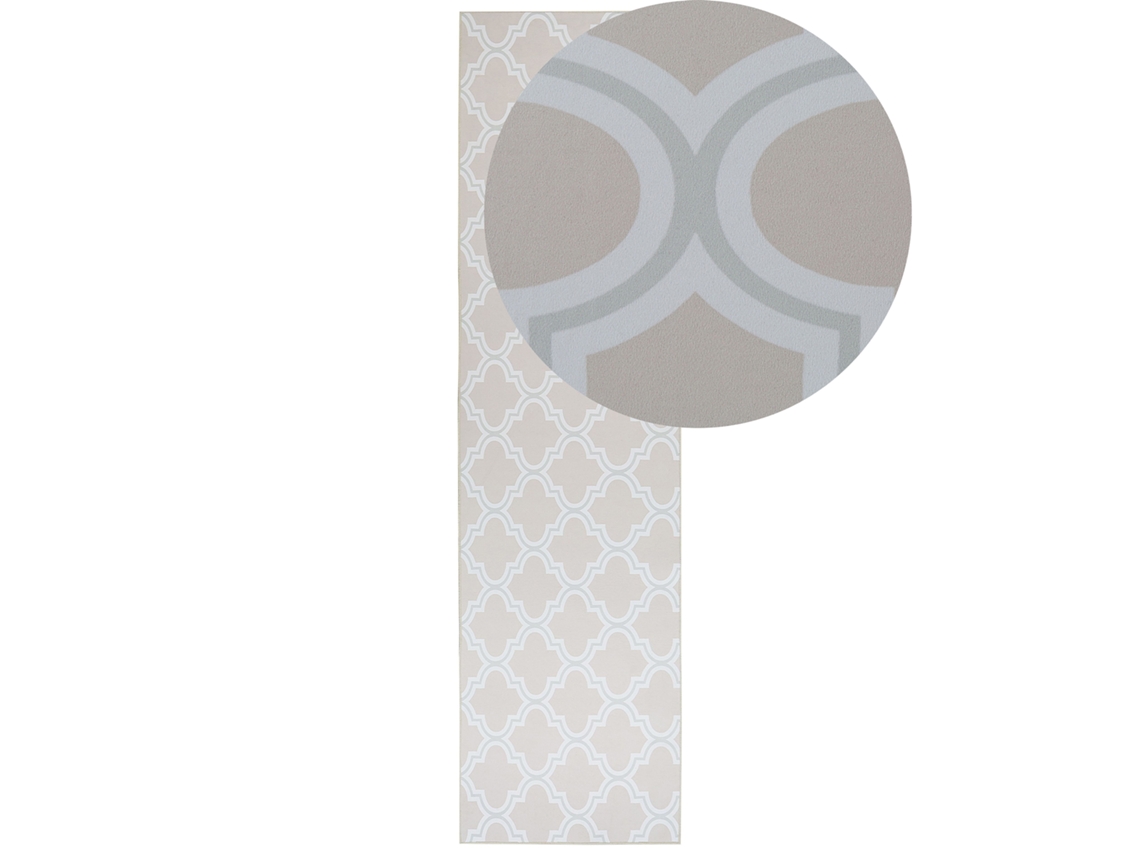 Alfombra BELIANI Kadayal de Poliéster Beige 80x300