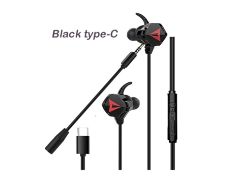Auriculares Juegos con juego de micrófono dual desmontable para Ps4 Pc Laptop Black Type-C Interface
