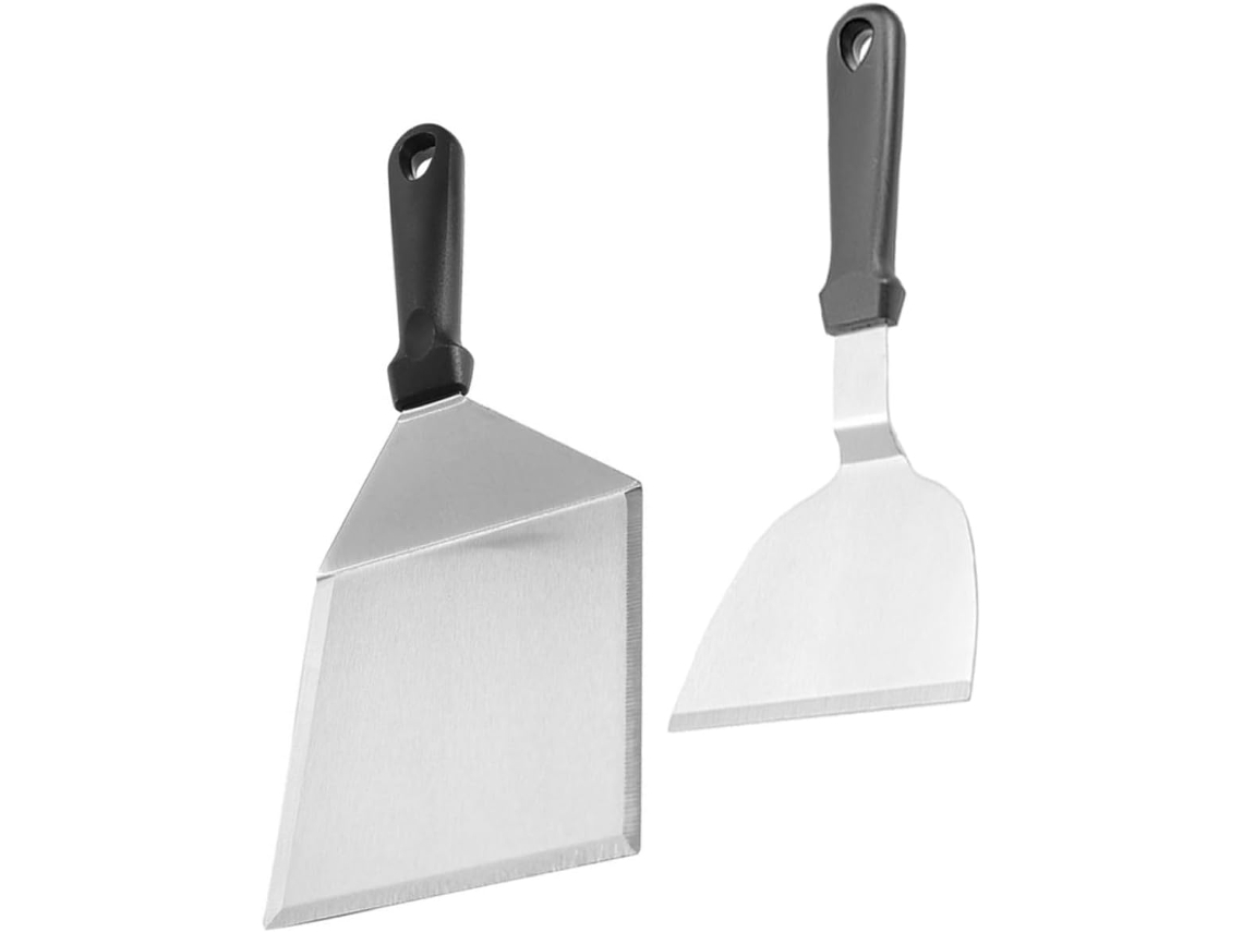 Espátula De Cocina Y Barbacoa De 2 Piezas Con Mango Para Panqueques