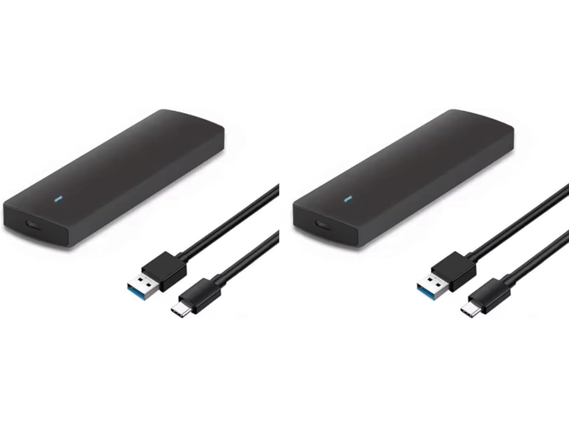 Adaptador De Carcasa Ssd Sin Herramientas 2x M.2 Usb 3.1 Gen1 5gbit S Para Ngff B-key