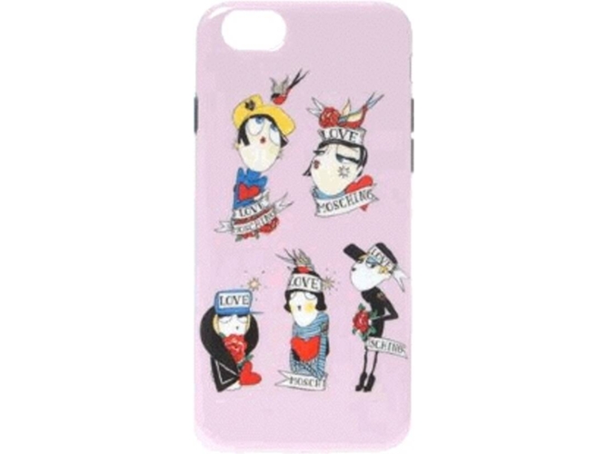 Funda iPhone 6, 6s, 7, 8 MOSCHINO Soft Figures Rosa