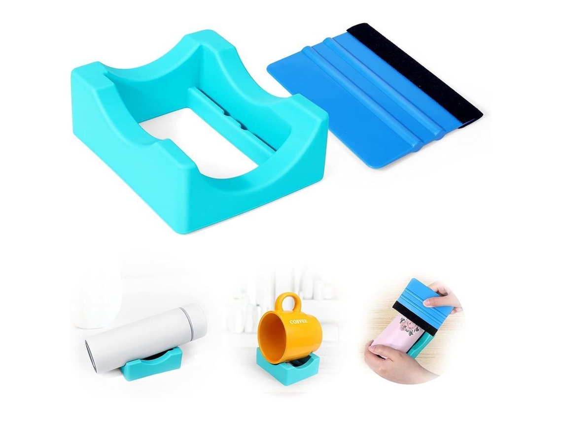 Soporte Antideslizante De Silicona Con Espátula De Fieltro Para Manualidades: Mantiene Estables Tazas Y Jarras.