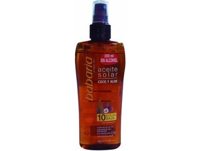 Aceite Bronceador BABARIA Protective Sun SPF 10 (200 ml)