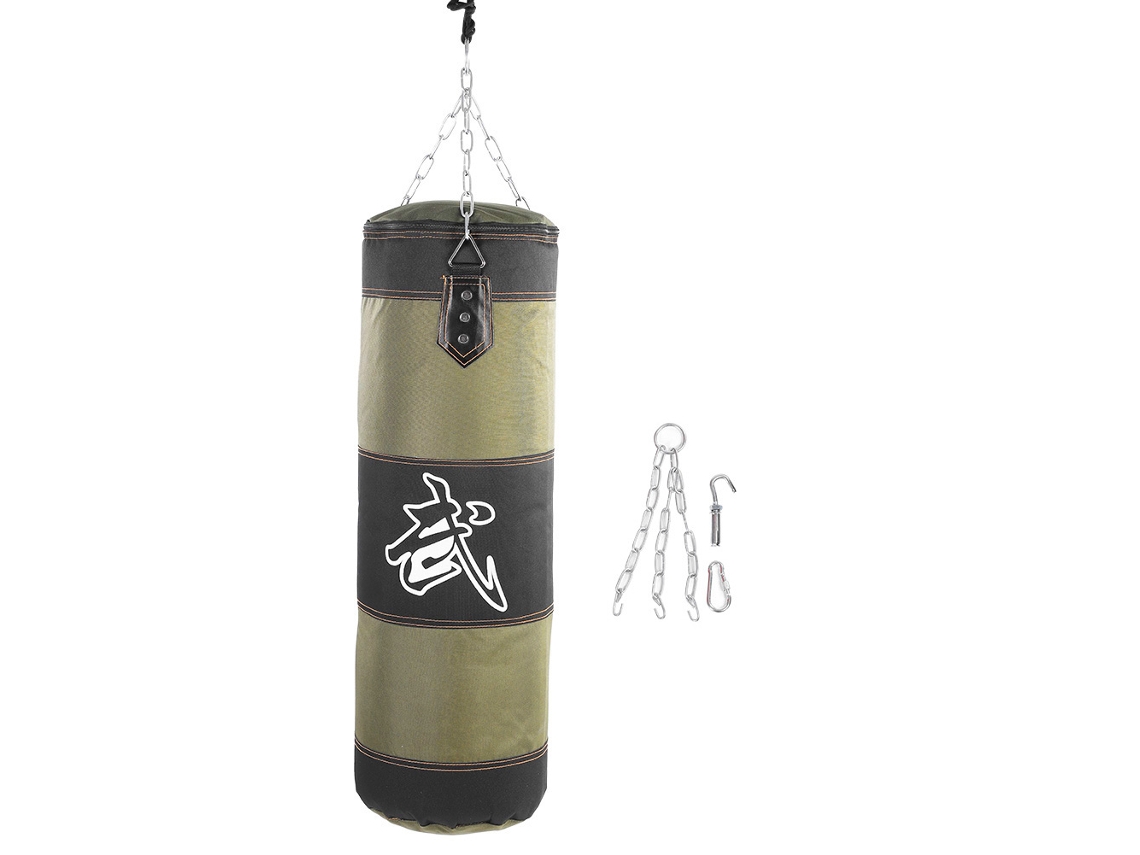 Saco de arena para entrenamiento de boxeo, karate y lucha. Saco de boxeo resistente para entrenamiento de puñetazos y patadas.