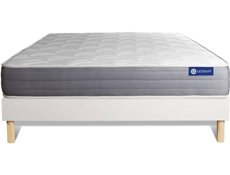 Conjunto de Somier Blanco + Colchón ACTISOM Actimemo Dream (150x190 cm - Espuma Viscoelástica)
