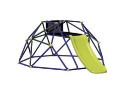 Cúpula De Escalada Con Tobogán Para Niños De - Años   Kg Vidaxl Azul Acero Con Revestimiento En Polvo