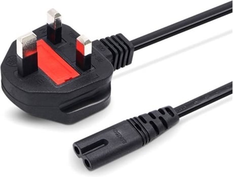 Cable de Alimentación Tipo 8 con tomas Inglesa UK (1,5m)