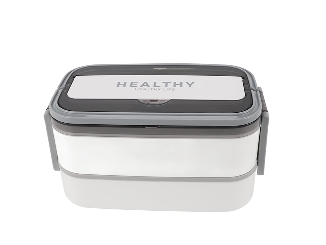 Fiambrera Bento De Dos Niveles, Acero Inoxidable 316, 1400 Ml, Con Compartimentos Y Cubiertos, Portátil.