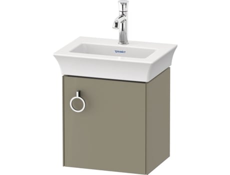 DURAVIT Tulip blanco, mueble de tocador colgado en la pared, ancho 384 x fondo 298mm, con 1x tope de puerta a la derecha, con tirador, WT4250R