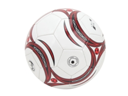 Balón De Fútbol De Pvc Reforzado, Talla 5, Estampado Rojo Fuego, Para Entrenamientos Y Partidos.