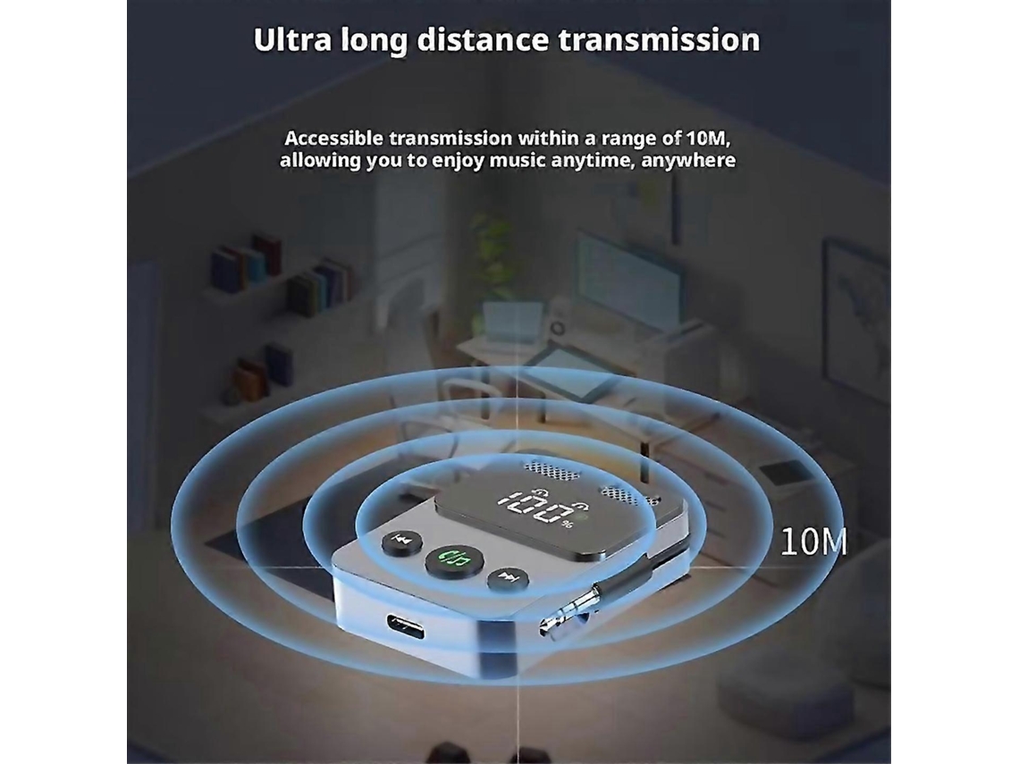 Para la tecnología de adaptador auxiliar del transmisor y receptor Rosewell Bluetooth 53