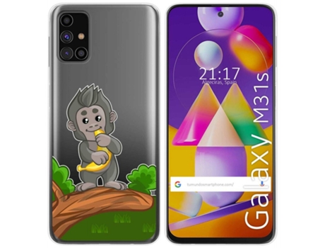 Carcasa Samsung Galaxy M31s TUMUNDOSMARTPHONE Dibujos Transparente Multicolor