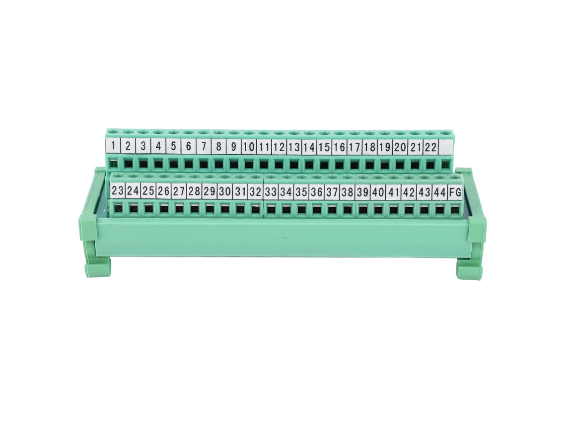 Módulo De Transferencia Plc, Bloque De Terminales Con Conector De Cable Db44p, Equipo Eléctrico Para Riel Din De 35 Mm