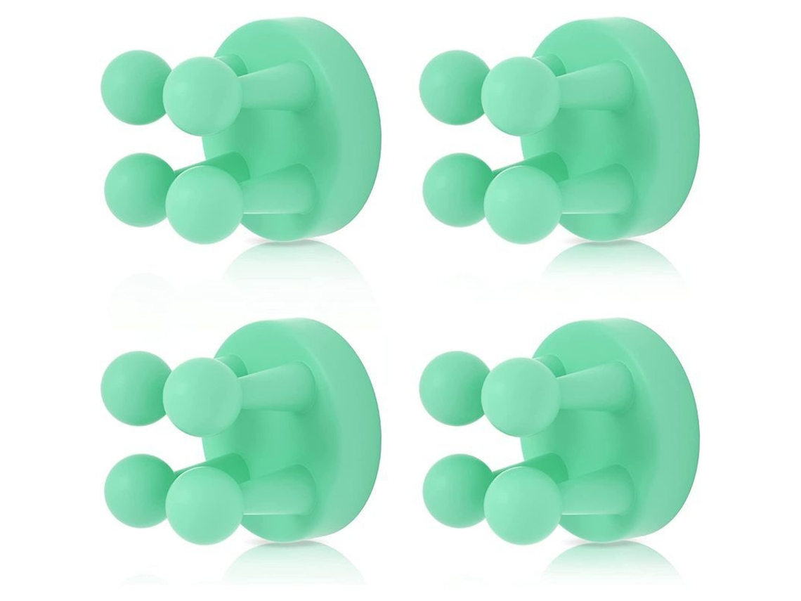 Soporte De Silicona Para Cepillos De Dientes, 4 Piezas, Gancho Multifuncional, Impermeable, Autoadhesivo, Para Baño Y Cocina.