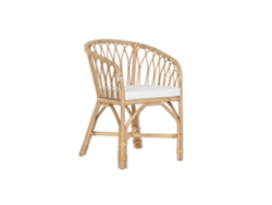 Silla Bambú Ratán Natural 58x60x83cm