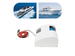 Cabrestante de ancla eléctrico, control remoto, diseño impermeable, blanco OEM