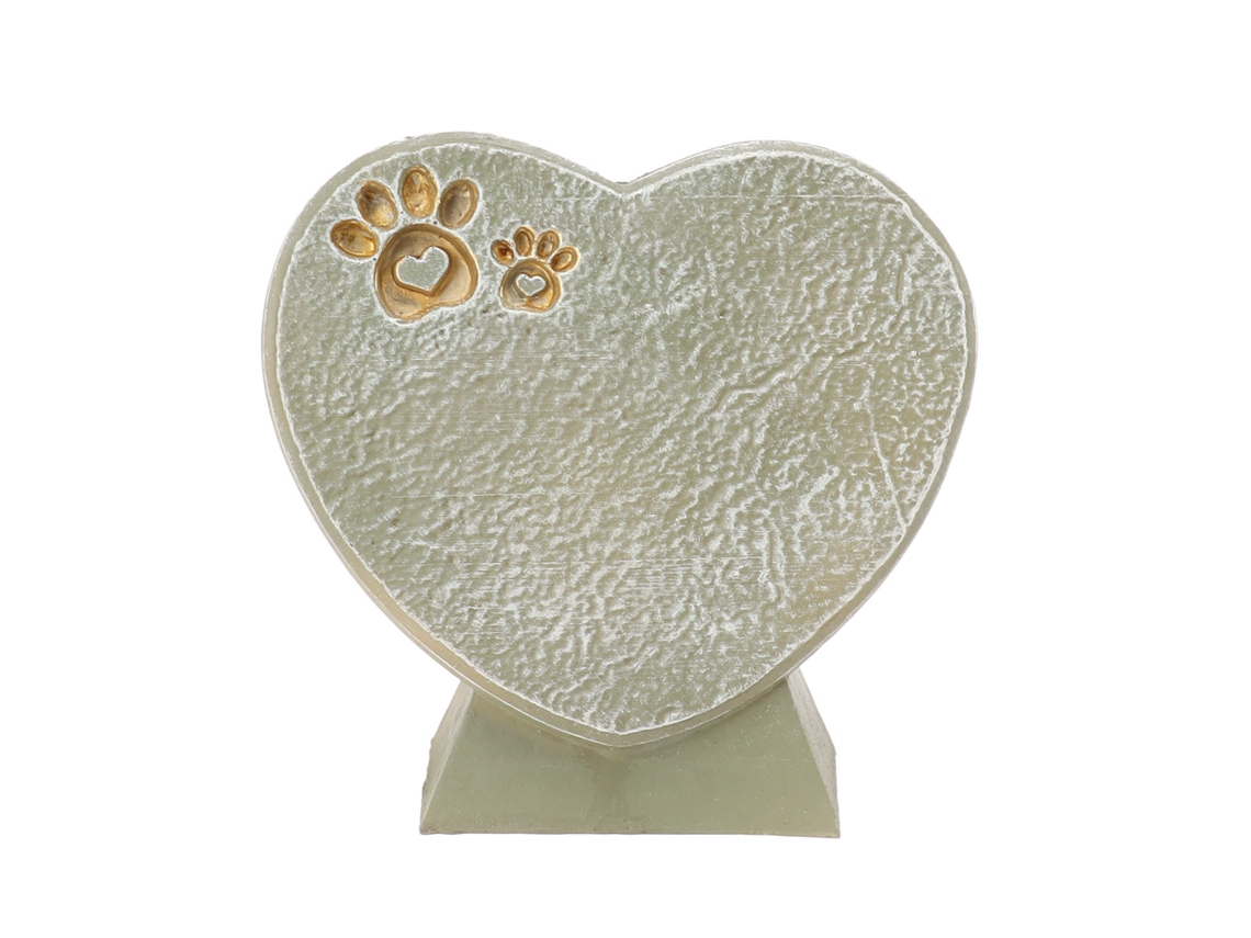 Piedra conmemorativa de resina con forma de corazón de LAXISCREED