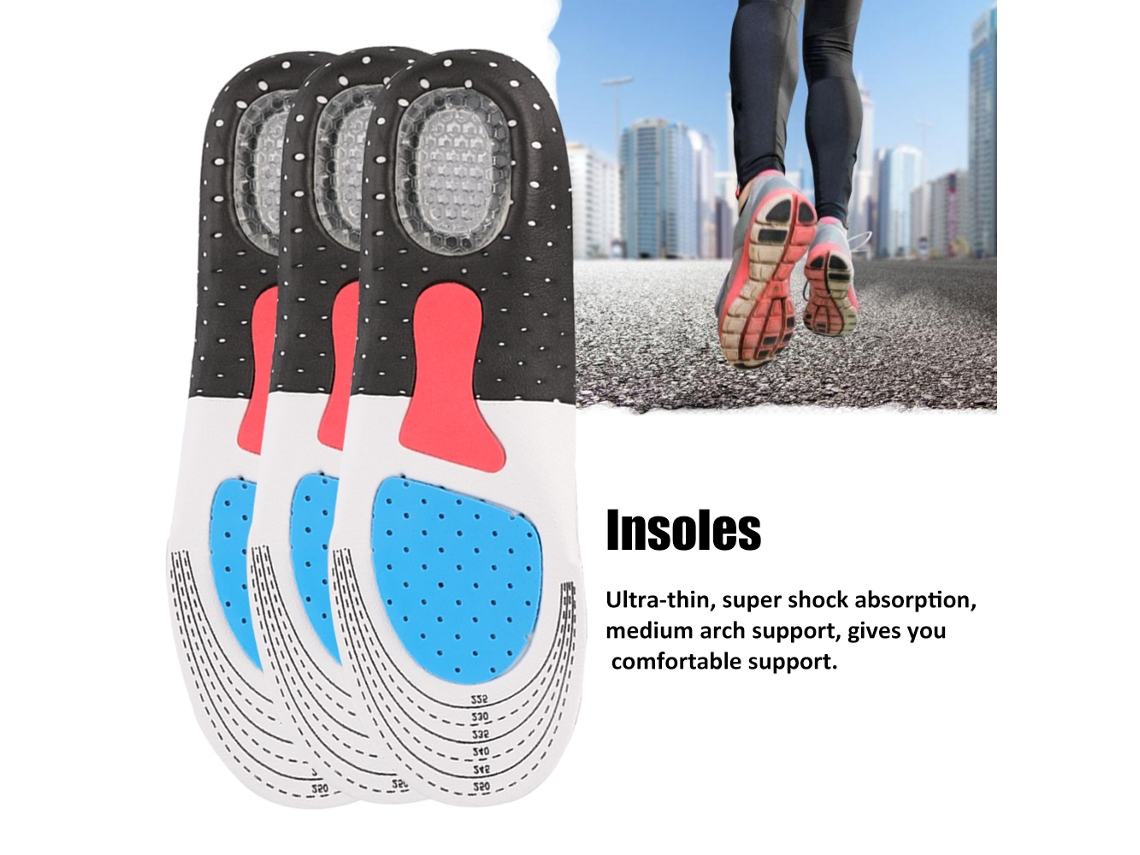 Plantilla deportiva con soporte para el arco del pie y TPU EVA que absorbe los impactos