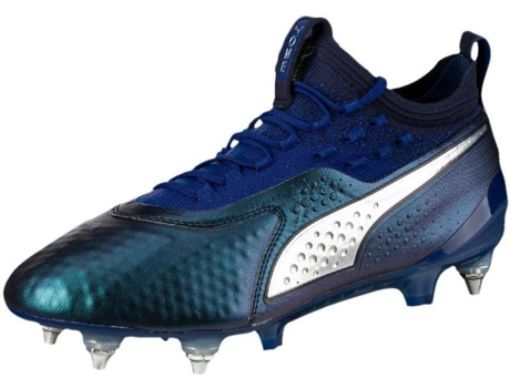 Botas de fútbol Unisex PUMA One 1 Couro Mx Sg Azul para Fútbol (EU 42)