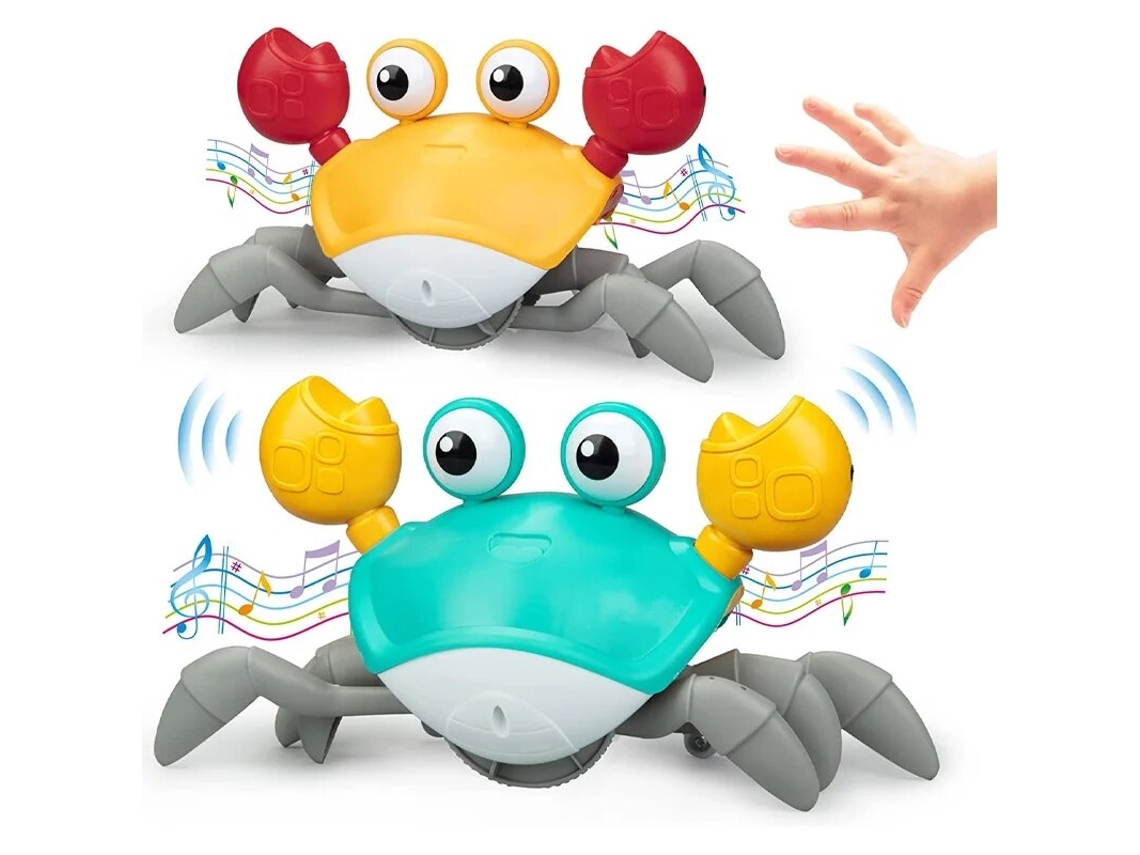 Juguete De Cangrejo Gateando Para Bebés, Con Música, Para Jugar Acostados, Succionando Y Escapando, Con Forma De Cangrejo Y Pulpo.