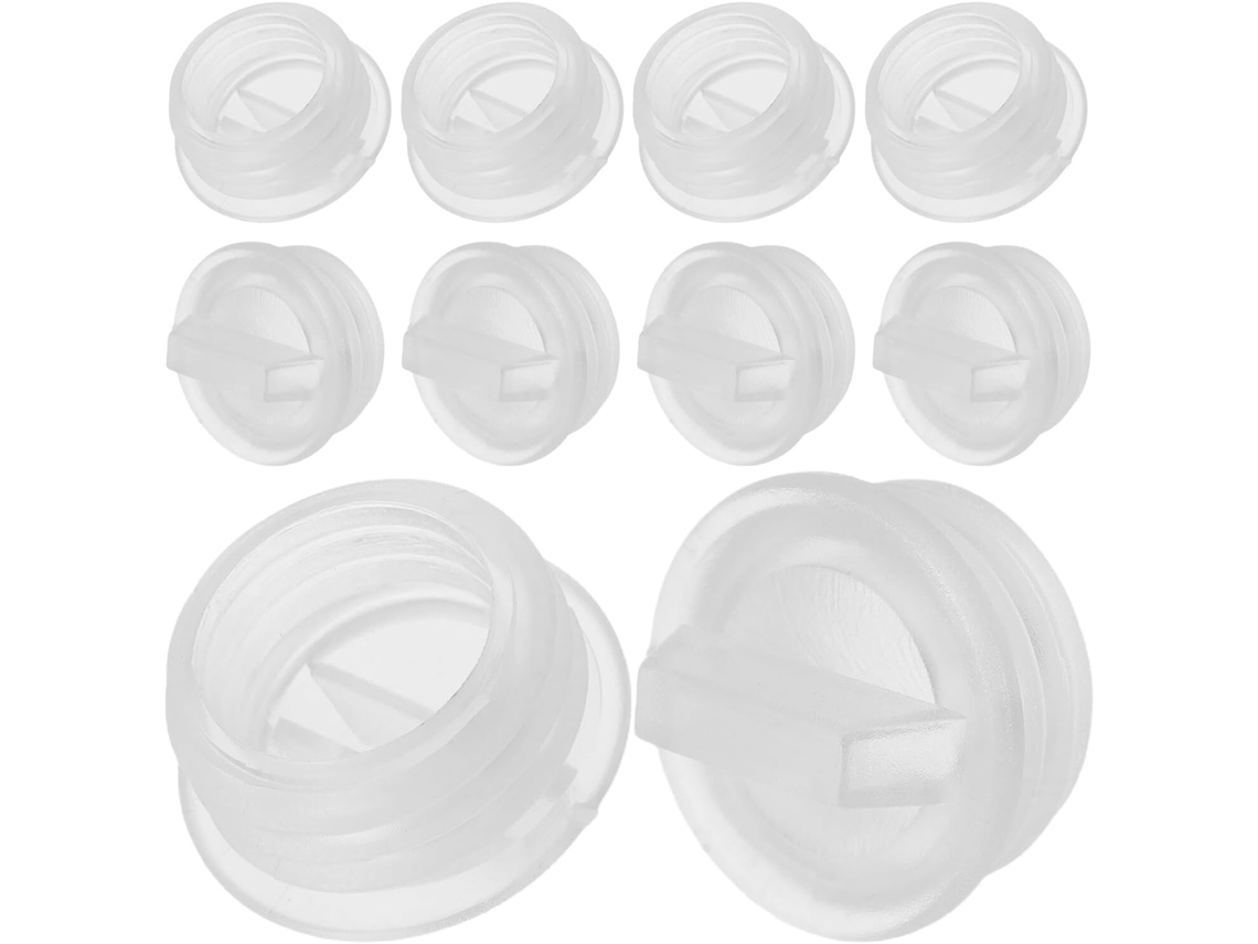 20 Piezas, Té, Pp, Para Cocina, 20 Piezas 20 Tapas De Plástico Transparente Para Salero Y Pimentero