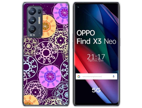 Carcasa Oppo Find X3 Neo TUMUNDOSMARTPHONE Dibujos Multicolor