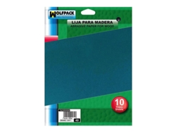 Lija Madera Grano 150 (Pack 10 pliegos) WOLFPACK LINEA PROFESIONAL