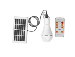 Rebe-bombilla Led Solar Interior/exterior Luz De Emergencia Portátil Camping Con Control Remoto Modos Ajustables Ip65 Impermeable