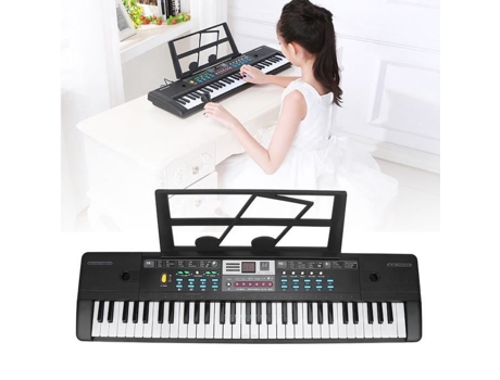 Teclado electrónico de 61 teclas, 61 teclas de Piano, juguetes para niños, micrófono para principiantes, instrumento Musical