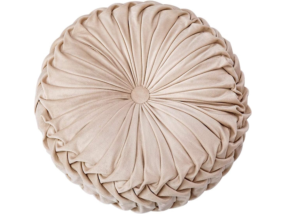Cojín Redondo Calabaza - Terciopelo 3d 38cm