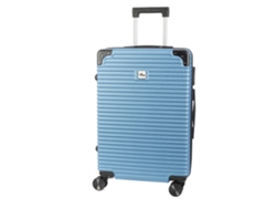 Equipaje de cabina DAM Trolley fabricado en material ABS ligero con esquinas reforzadas y cerradura de combinación.