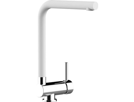 Grifo de Cocina VIZIO Plegable Hasta 60 Mm Tubo Giratoria 360° Cromado Blanco (Latón)