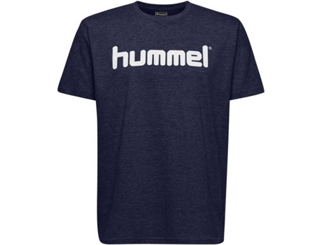 Camiseta de Hombre para Fútbol HUMMEL Go Logo Algodón Azul (16)