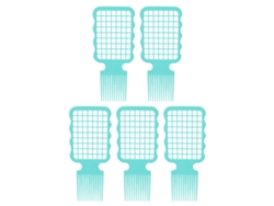 5pcs Peines De Giro Ergonomicos Para Peinado De Cabello Rizado, Dreadlocks Y Perm, Herramientas De Estilo Para Hombre