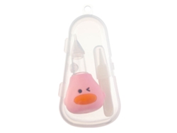 Aspirador Nasal Manual Para Bebê Silicone Macio Anti-refluxo Aspiração Mucus Rosa Claro