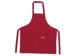 HYMNORA Delantal de Algodón Cómodo para Camarero o Camarera, Delantal de Cocina con Bolsillos