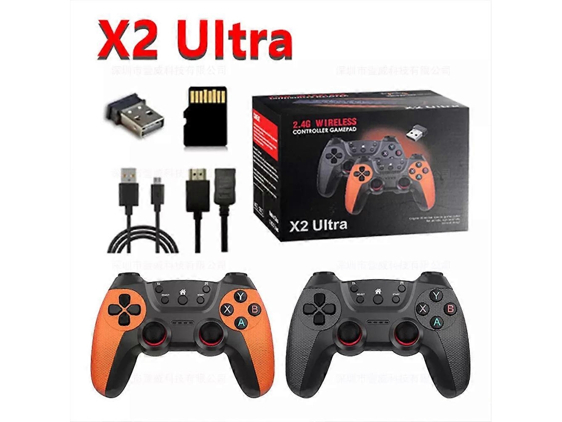 Consola De Palo De Videojuego X2 Ultra O Solo 2.4g Doble Controlador Inalámbrico 4k Hd30000 Juegos 64g / 128g Juegos Retro Regalo De Navidad