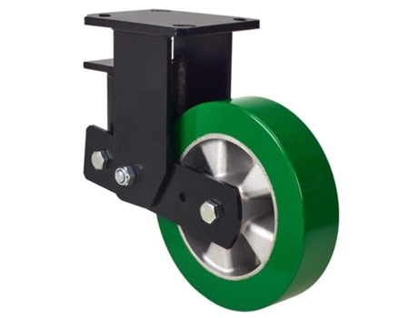 Rueda fija 17hlsb160-augb suspension aluminio-poliur.verde eje bolas ALEX
