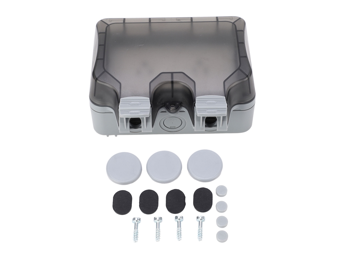 2026-enchufe De Pared Exterior Impermeable Ip66 2 Tomacorrientes Carga Resistente A Agua 15a