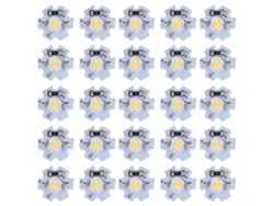 25 Bombillas Led De 0,5 W Y 5 V Con Placa De Aluminio, Luz Natural 4000-4500 K
