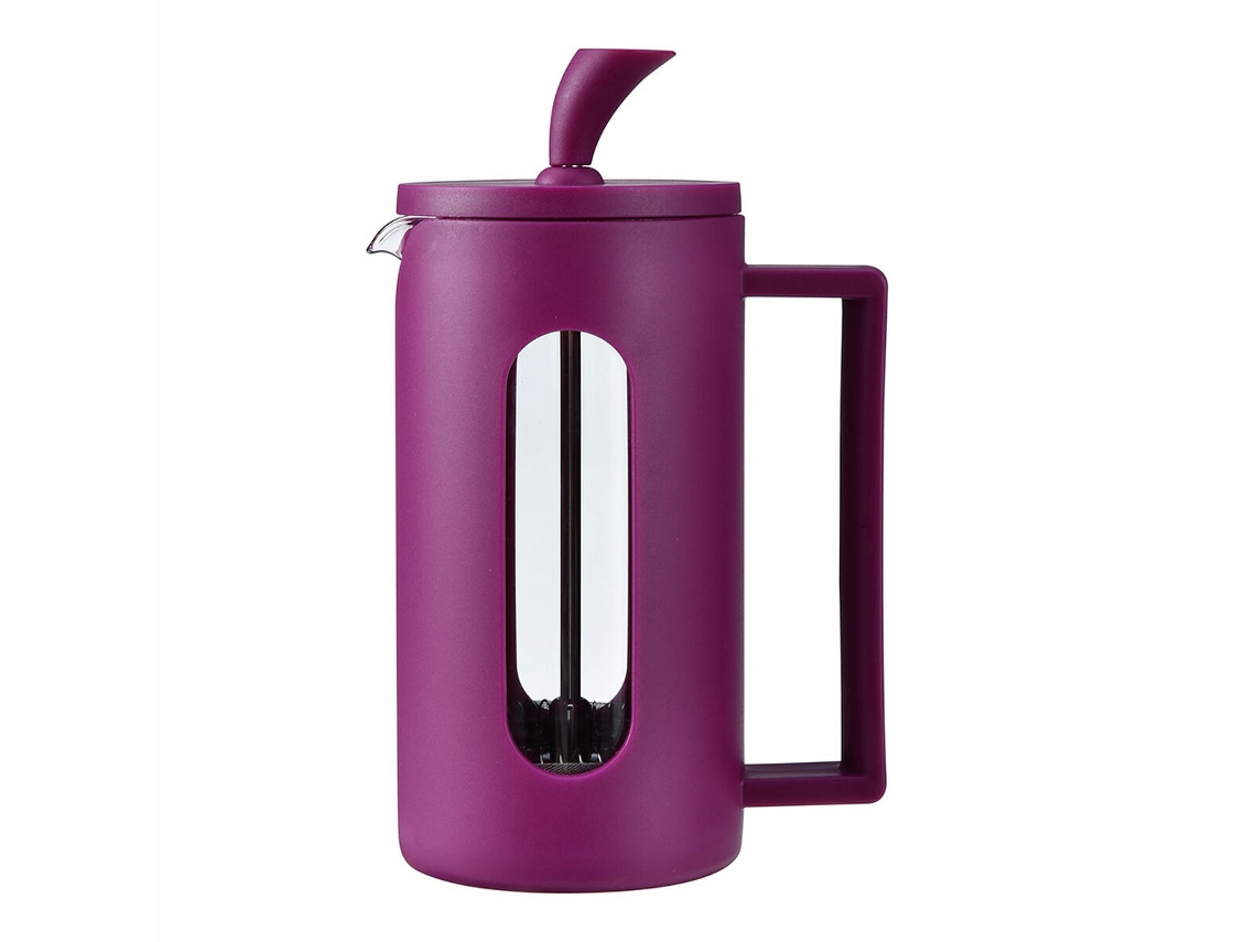 Tetera Oroley Berenjena Acero Inoxidable Vidrio Borosilicato 350 ml