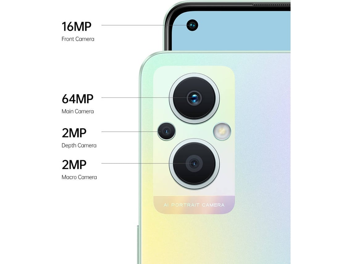 Smartphone OPPO Reno 8 Lite 5G (6.4'' - 8 GB - 128 GB - Rainbow Spectrum)
