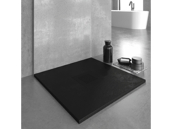 Plato De Ducha Resina Slate Negro 70x90 Cm Rejilla Color