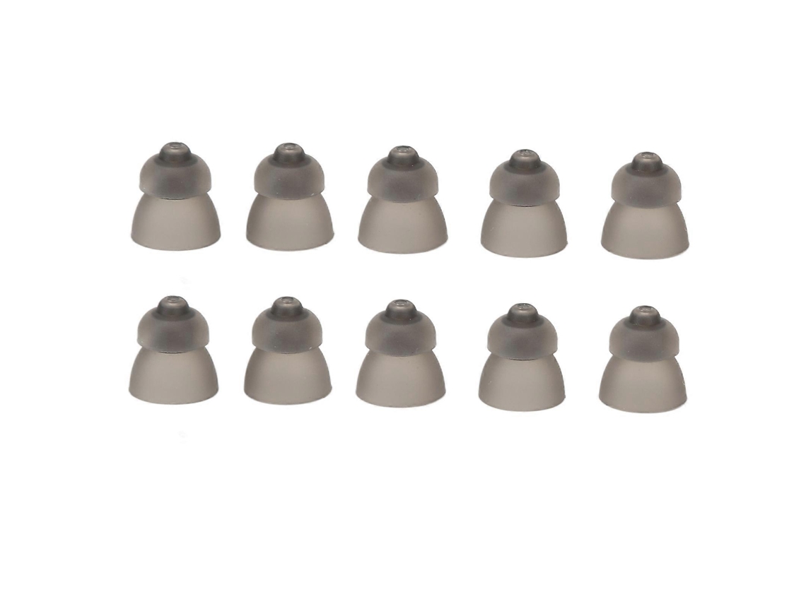 10 puntas de silicona lavables de doble capa para amplificador de sonido estático, de cúpula abierta, color negro, para Phonak Rosewell