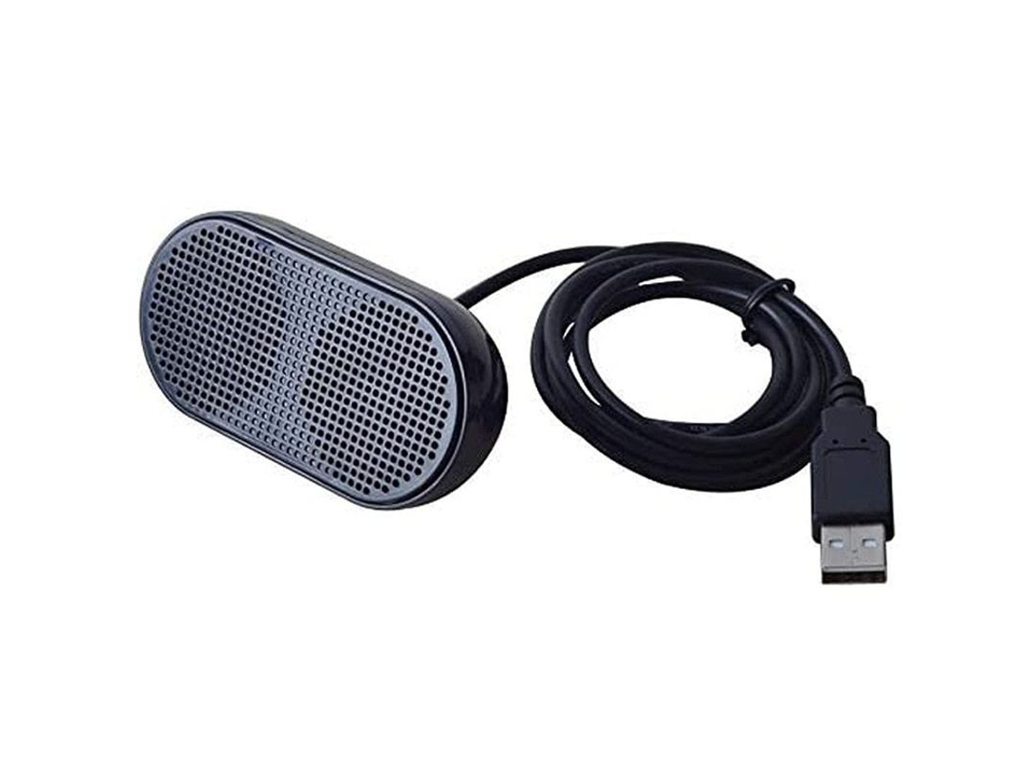 Mini Altavoz Multimedia Estéreo Usb Portátil Sin Control De Volumen, Negro.